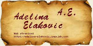Adelina Elaković vizit kartica